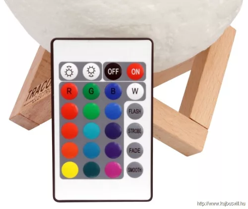 TRACON MOON Hold formájú LED dekor asztalilámpa 400 mAh, 1,5 W, 60lm, 4000 K