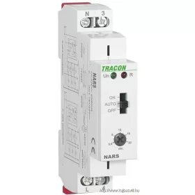   TRACON NARS Lépcsőházi időkapcsoló AC 230V, 0,5s-20min, 16A/AC1, 250VAC/24VDC