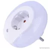 TRACON NLSCHUKO Éjszakai fény érzékelővel 230VAC, 50Hz, 0,42W, 15lm, CDS, 1xSCHUKO