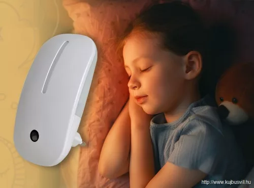 TRACON NLS Éjszakai fény mozgásérzékelővel 230VAC, 50Hz, 0,9W, 15lm, PIR+CDS, 3m