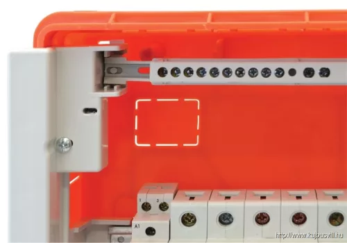 TRACON NPE-Z-24 Szigetelt földelősín (N/PE) EDSS-12/. mod.elosztóhoz 230/400VAC, 63A, 7,6×18,3mm, L=250 mm, 24P, IP20