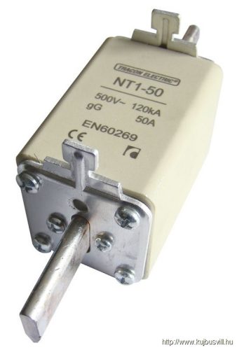 NT1-100 Késes biztosító Un=500V AC, 100A, 1, 120kA/500VAC, gG