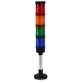   TRACON NYG3-50RYGBM Fényjelző oszlop, függőleges alap, (hangjelzővel) AC/DC24V, 4 R,Y,G,B, IP65, 80dB