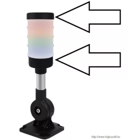   TRACON NYG3-70KITAC230 Fényjelző oszlop alapcsomag (talp, rúd, fedelek, duda, kábel 230V AC, IP65, 80 dB