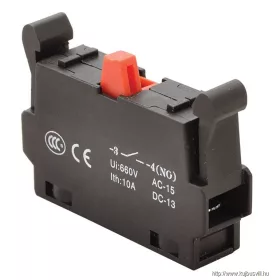   TRACON NYG3-CE2 Érintkező-egység NYG(K)3 sorozathoz NC 1×NC, 5A/230V AC-15, 1A/230V DC-13