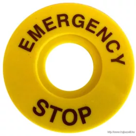 TRACON NYG3-ES60 EMERGENCY STOP lap d=60mm; h=2mm; ABS