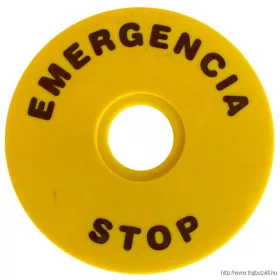 TRACON NYG3-ES90 EMERGENCY STOP lap d=90mm; h=2mm; ABS