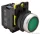 TRACON NYG3-LG Világító nyomógomb, zöld 1×NO, 5A/230V AC-15, IP65, LED 230V AC/DC