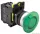 TRACON NYG3-MLG Gombafejű világító nyomógomb,zöld 1×NO, 5A/230V AC-15, 40mm, IP65, LED 230V AC/DC