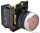 TRACON NYG3-P2 Jelölt nyomógomb, piros, (fehér 0) 1×NC, 5A/230V AC-15, IP65