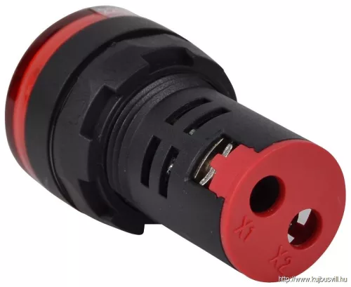 TRACON NYG3-VR Feszültségmérő, LED jelzőfény,piros 24-500VAC, d=22mm