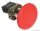 NYG542P40 Reteszelt gombafejű vészgomb, fémalap, piros, elfordítással 1×NC, 3A/400V AC, IP42, d=40mm