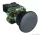 TRACON NYGBC21T Tokozott gombafejű nyomógomb, fémalapra szerelt, fekete 1×NO, 3A/400V AC, IP44, d=40mm