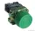 TRACON NYGBP31ZT Tokozott gumiburkolatos nyomógomb, fémalapra szerelt, zöld 1×NO, 3A/240V AC, IP44