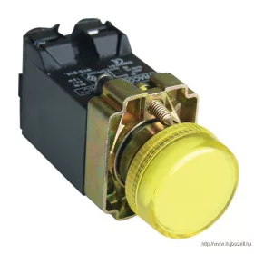   TRACON NYGBV55S Jelzőlámpa, fémalap, sárga, trafóval, izzó nélkül 3A/400V AC, IP42, NYGI6