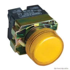   TRACON NYGBV65S Jelzőlámpa, fémalapra szerelt, sárga, izzó nélkül 3A/400V AC, IP42, NYGI230