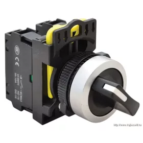   TRACON NYK3-S24BK Karos kapcsoló, kétállású, rugóvisszatérítéses 1×NO+1×NC, 5A/230V AC-15, IP65