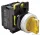 TRACON NYK3-SL34Y Világítókaros kapcsoló, sárga,LED, háromállású, rugóvissza 1×NO+1×NC, 5A/230V AC-15, IP65, LED 230V AC/DC