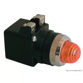   TRACON NYLBV854P Jelzőlámpa, műanyag testű, piros, transzformátorral 0,4A/230V AC, d=22mm, IP42, NYGI6