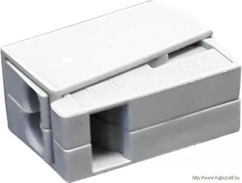 TRACON OLC21 2 vezetékes csillárkapocs In: 1-2,5mm2; Out: 0,5-2,5mm2, 24A, 400VAC, 3P