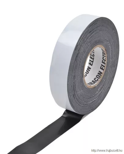 TRACON ONVSZ19 Önvulkanizáló szalag, fekete 10m×19mm, -40°C-75°C