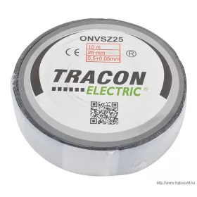   TRACON ONVSZ25 Önvulkanizáló szalag, fekete 10m×25mm, -40°C-75°C
