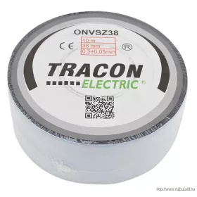   TRACON ONVSZ38 Önvulkanizáló szalag, fekete 10m×38mm, -40°C-75°C