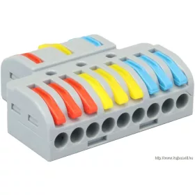   TRACON OVO3P39 Többpólusú csavar nélküli vezetékösszekötő, nyitható 0,5-4mm2, 32A, 400VAC 3P