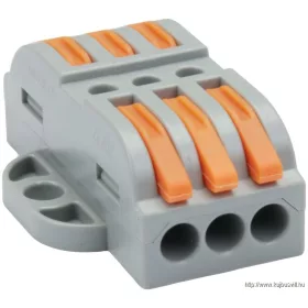   TRACON OVOFT33 Csavar nélküli vezetékösszekötő, toldó, nyitható 0,5-4mm2, 32A, 400VAC 3P