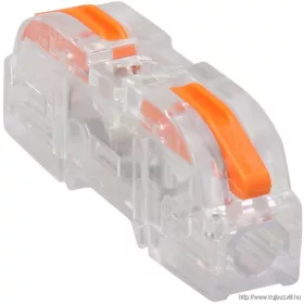   TRACON OVOTT11 Csavar nélküli vezetékösszekötő, toldó, nyitható, átlátszó 0,5-4mm2, 32A, 400VAC 1P