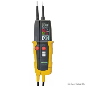   TRACON PANMV-1000AD 2 pólusú feszültségvizsgáló ésAVK teszter, LED LCD kijelző 12-1000V AC/DC, 30mA FI‐Test