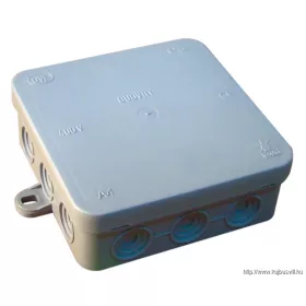   TRACON PD100X100 Rugalmas kötődoboz, falon kivüli, szürke 100×100×40mm, IP54