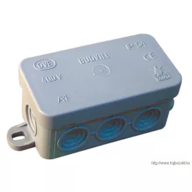   TRACON PD75X35 Rugalmas kötődoboz, falon kivüli, szürke 80×42×40mm, IP54