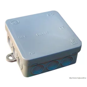   TRACON PD85X85 Rugalmas kötődoboz, falon kivüli, szürke 85×85×37mm, IP54