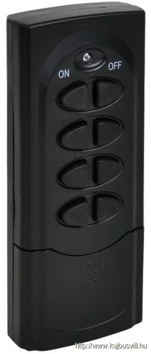 TRACON RCS11-IP Távkapcsolós csatlakozóaljzat, 1 aljzat, 1 távírányító, IP44 230VAC, 50Hz, 3600W, IP44, 433,92MHz