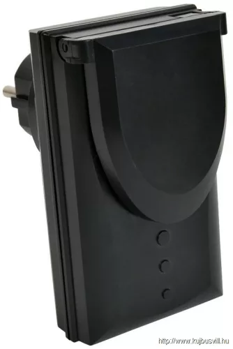 TRACON RCS13-IP Távkapcsolós csatlakozóaljzat, 3aljzat, 1 távírányító, IP44 230VAC, 50Hz, 3600W, IP44, 433,92MHz