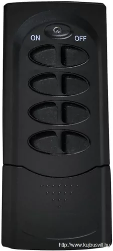 TRACON RCS13-IP Távkapcsolós csatlakozóaljzat, 3aljzat, 1 távírányító, IP44 230VAC, 50Hz, 3600W, IP44, 433,92MHz