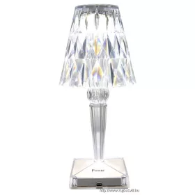   TRACON RLG Asztali akkumulátoros LED díszlámpa, ernyő 1W, 3000-6500K, 3,7V, 1200 mAh, Li-Ion, 70lm, 6h, IP20