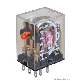   TRACON RM12-24AC Miniatűr relé 24V AC / 3×CO, (3A, 230V AC / 28V DC)