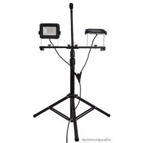   TRACON RSMDAW220W Állványos LED szerelő fényvető 220-240 VAC, 2×20W, 4000K, IP65, 2×1600lm, EEI=G