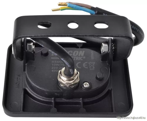 TRACON RSMDL10 SMD fényvető, fekete 220-240V AC, 10W, 4000K, IP65, 800lm, EEI=G