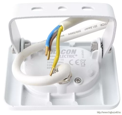 TRACON RSMDLF10 SMD fényvető, fehér 220-240V AC, 10W, 4000K, IP65, 800lm, EEI=G