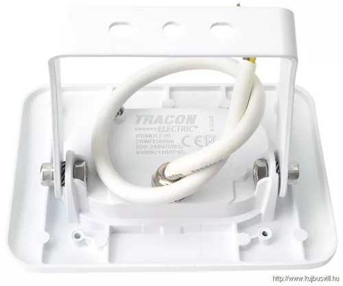 TRACON RSMDLF20 SMD fényvető, fehér 220-240V AC, 20W, 4000K, IP65, 1600lm, EEI=G