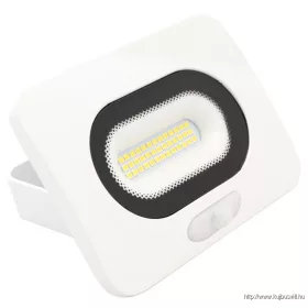   TRACON RSMDLFM10 SMD fényvető mozgásérzékelővel, fehér 10W, 4000K, IP65, 220-240V AC, 800lm, 110°, 3-10m, EEI=G
