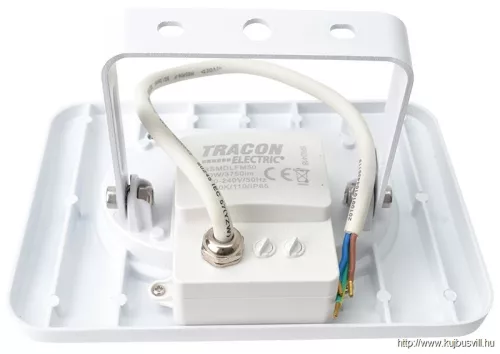 TRACON RSMDLFM50 SMD fényvető mozgásérzékelővel, fehér 50W, 4000K, IP65, 220-240V AC, 4000lm, 110°, 3-10m, EEI=G