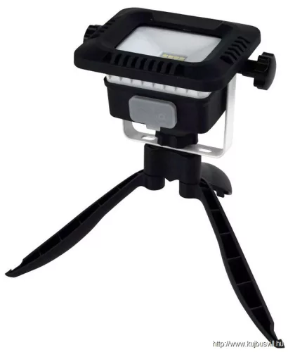 TRACON RSMDTRI10W Összecsukható állványos kézi LED fényvető 180-240 VAC, 10W, IP44, 4000K, 3,7V 4400mAh, 800lm,