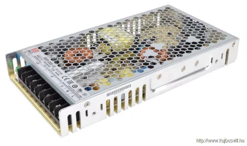 TRACON RSP-200-12 Fém házas LED meghajtó szalagokhoz, szabályozható DC kimenet 85-264 VAC / 12 VDC, 200 W, 0-16,7 A, PFC