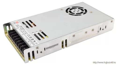 TRACON RSP-320-24 Fém házas LED meghajtó szalagokhoz, szabályozható DC kimenet 85-264 VAC / 24 VDC, 320 W, 0-13,4 A, PFC