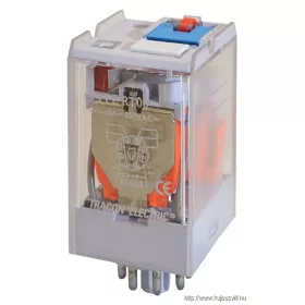   TRACON RT08-24DC Ipari teljesítmény relé 24V DC / 2×CO (10A, 230V AC / 28V DC)