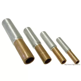   TRACON RT185/240 Szigeteletlen réz-alumínium (Cu-Al) toldóhüvely 185/240mm2, (d1=18,5mm, d2=21mm)